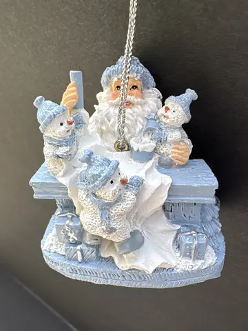 Santa at Desk Ornament