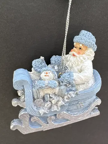 Santa in Sleigh Ornament