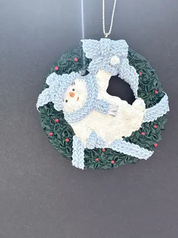 Snowball Wreath Ornament